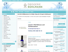 Tablet Screenshot of drogeriebuehlmann.ch